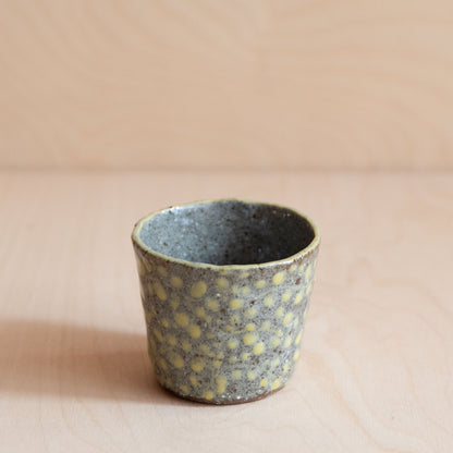 Course Clay Teacup with Yellow flowers 03 by Zhang Min