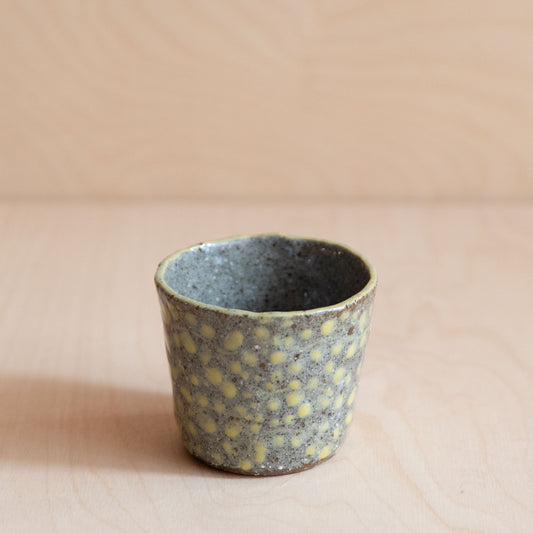 Course Clay Teacup with Yellow flowers 03 by Zhang Min