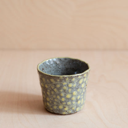 Course Clay Teacup with Yellow flowers 03 by Zhang Min