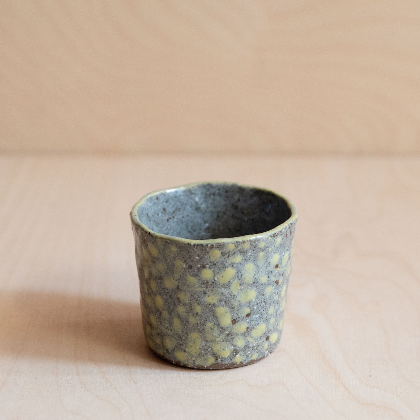 Course Clay Teacup with Yellow flowers 02 by Zhang Min