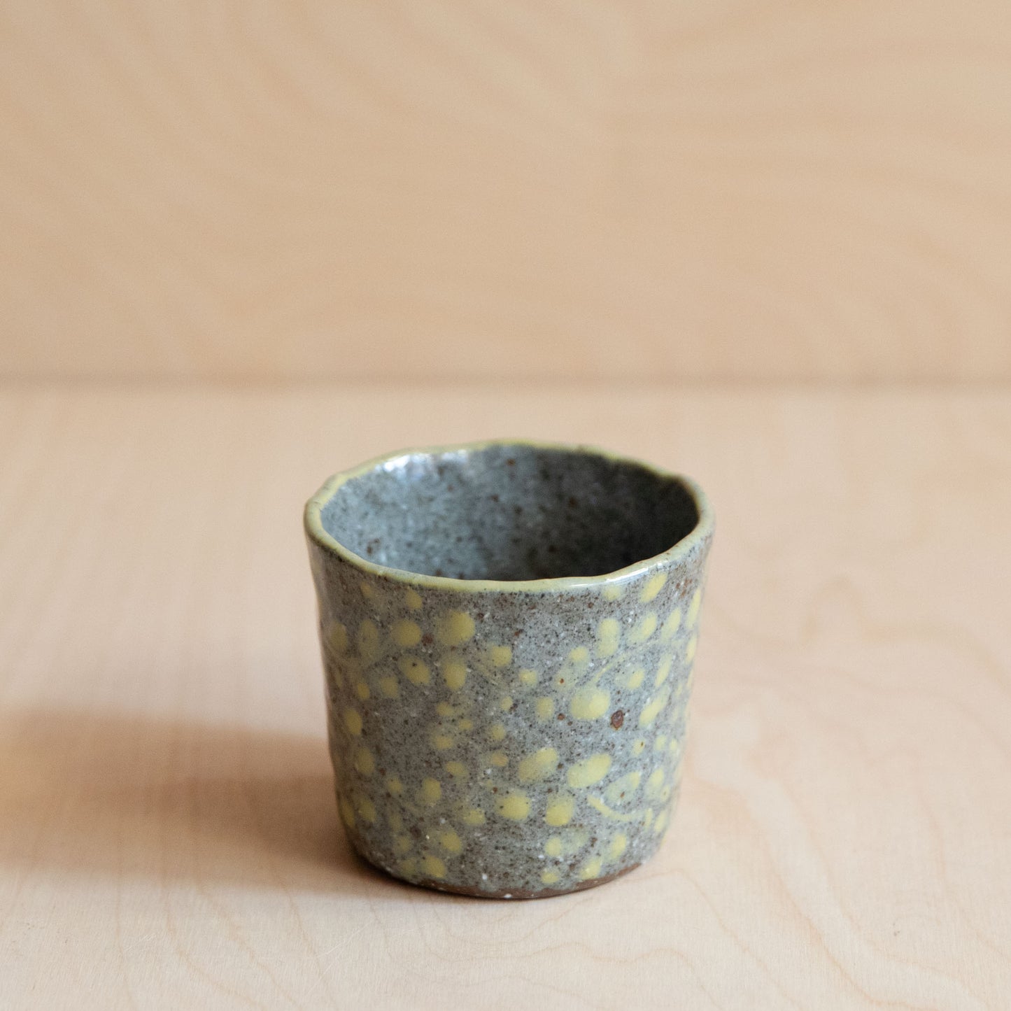 Course Clay Teacup with Yellow flowers 02 by Zhang Min