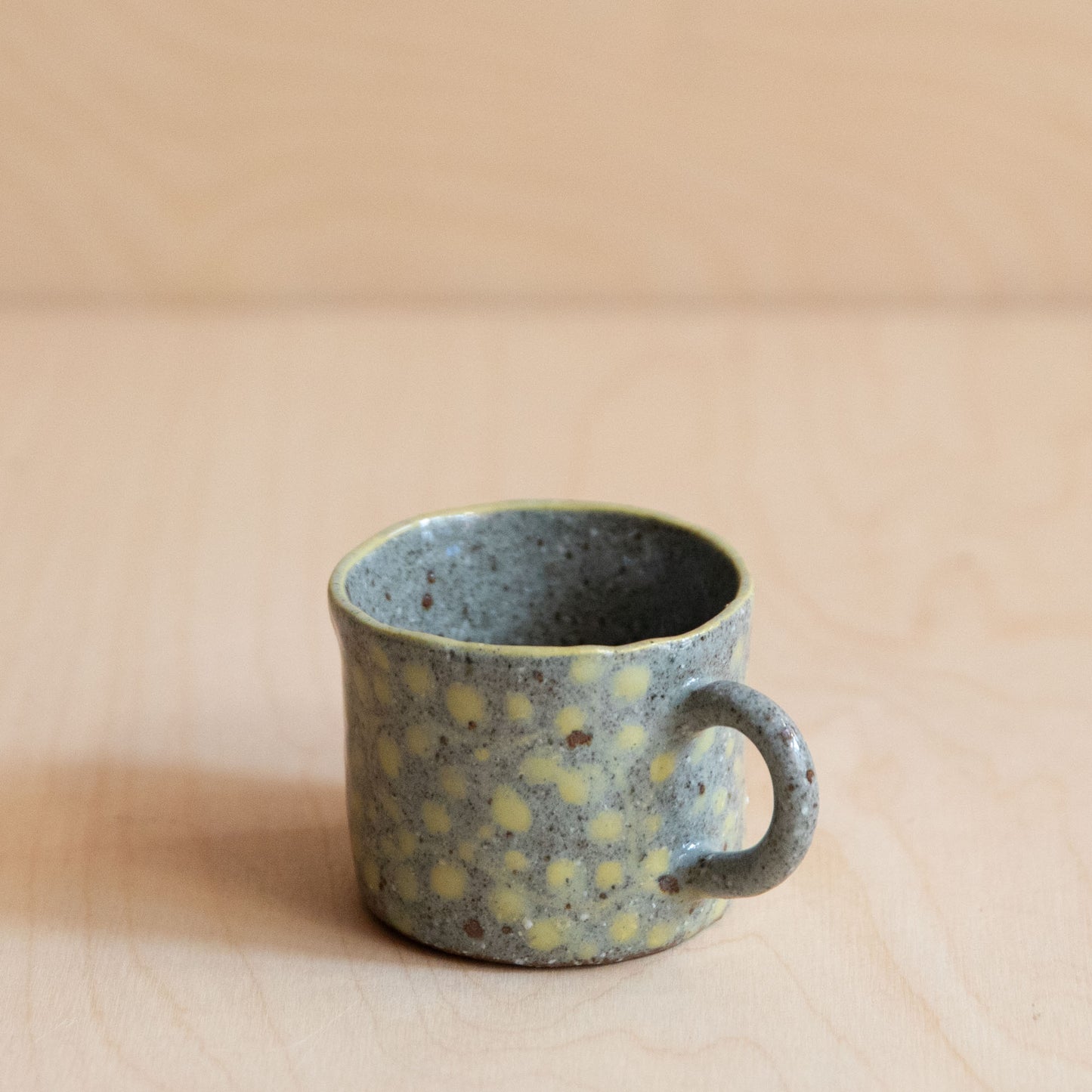 Course Clay Teacup with Yellow flowers 01 by Zhang Min