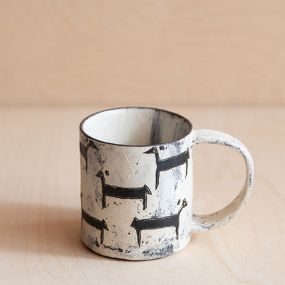 Black Dog Ceramic Mug