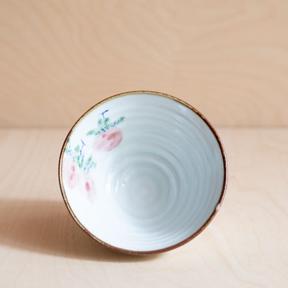 Hand Painted Rice Bowls from Jingdezhen - Radish