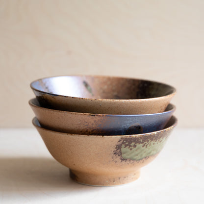 Shigaraki Oribe Brown Noodle Bowl
