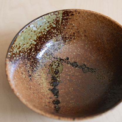 Shigaraki Oribe Brown Noodle Bowl