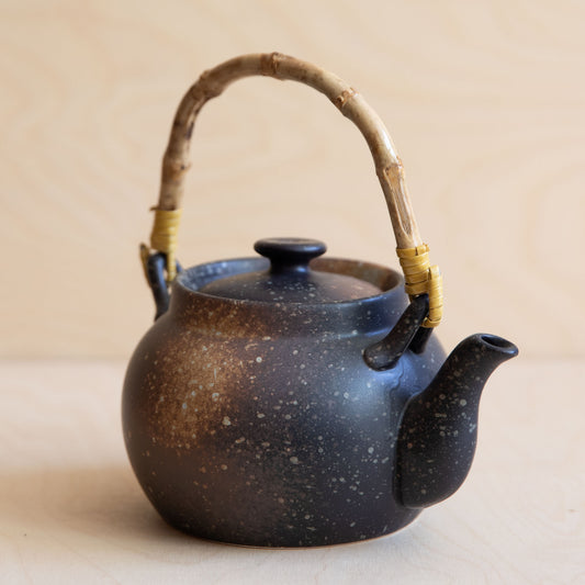 dark brown porcelain teapot