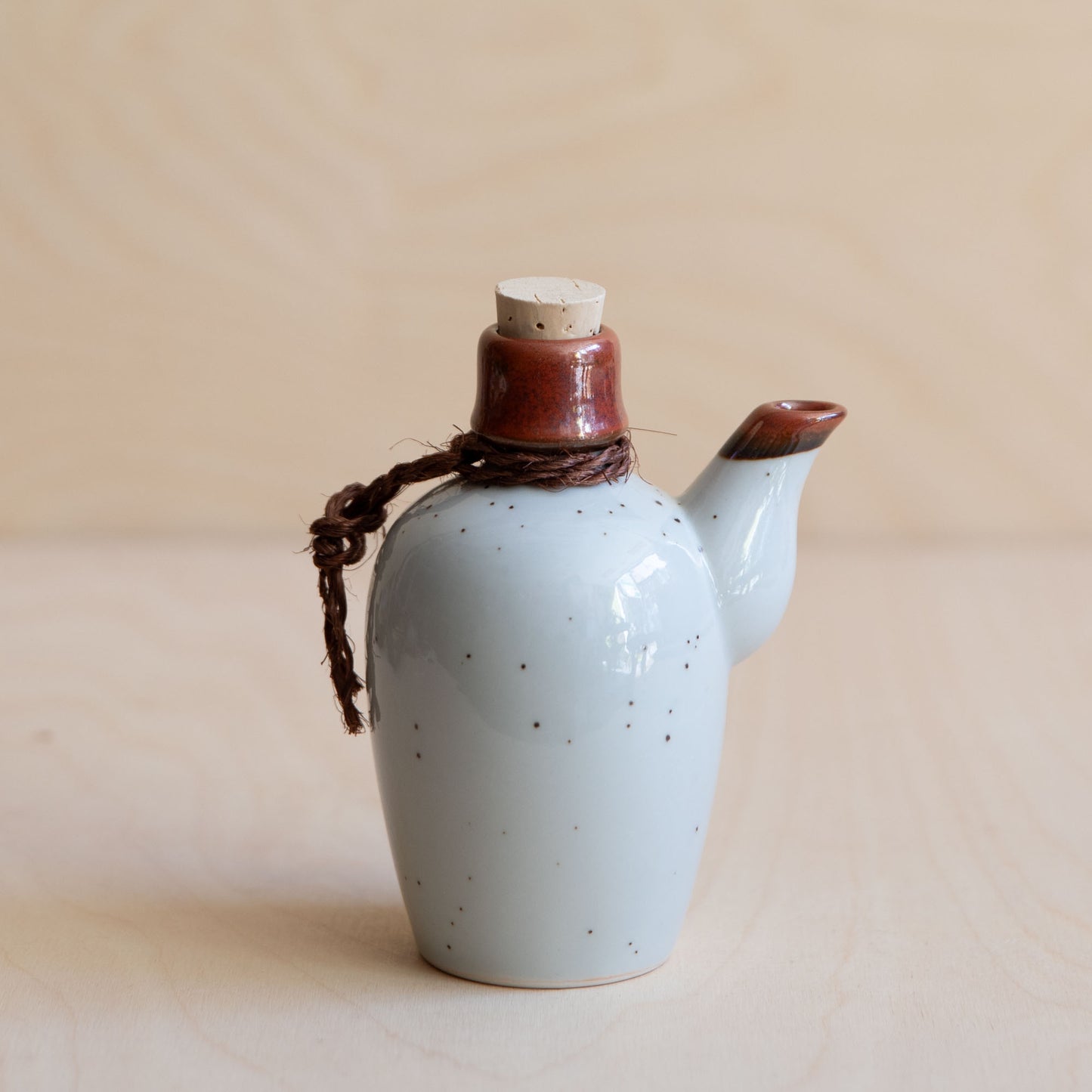 Japanese Soy Sauce Pot with Kanji Writing