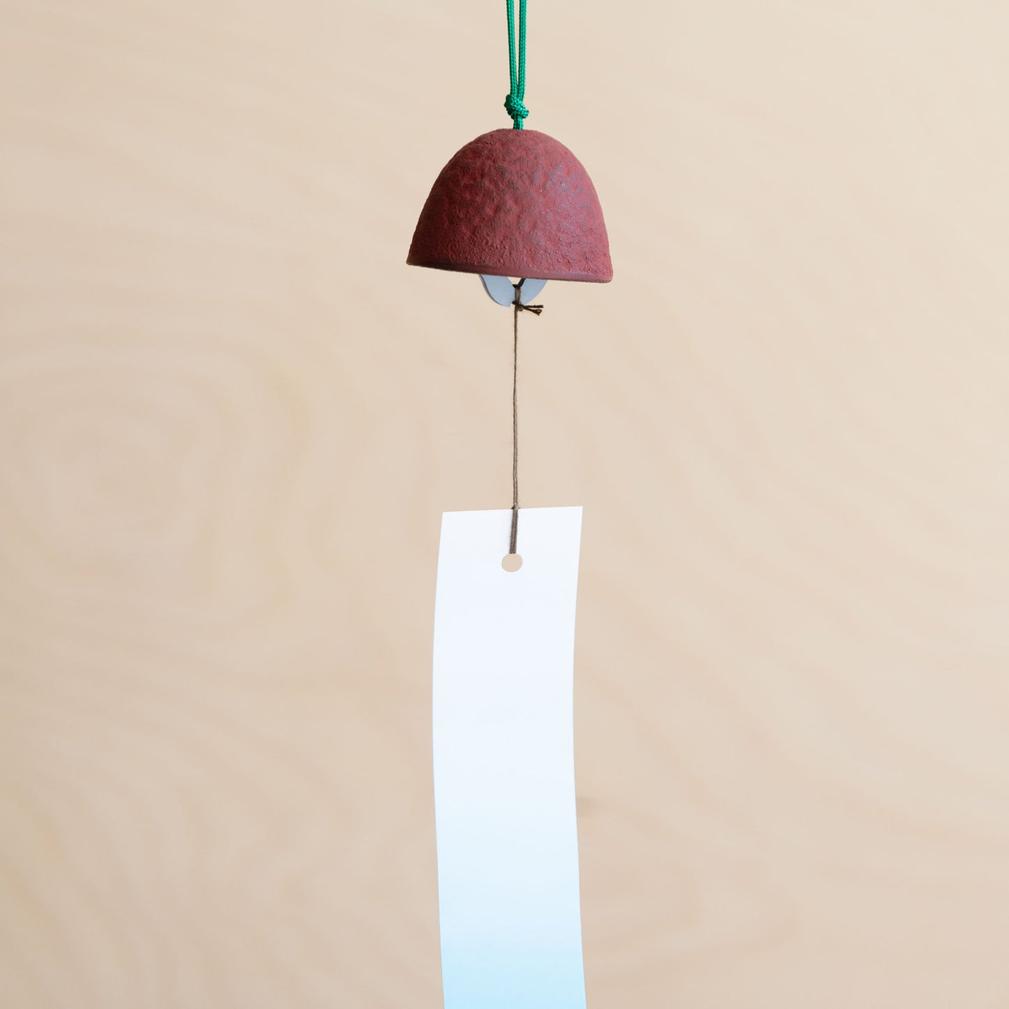 Japanese Cast Iron Wind Bell - Red