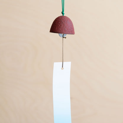 Japanese Cast Iron Wind Bell - Red