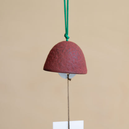 Japanese Cast Iron Wind Bell - Red