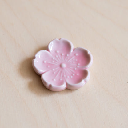 Pink Sakura Chopstick Pebble Rest