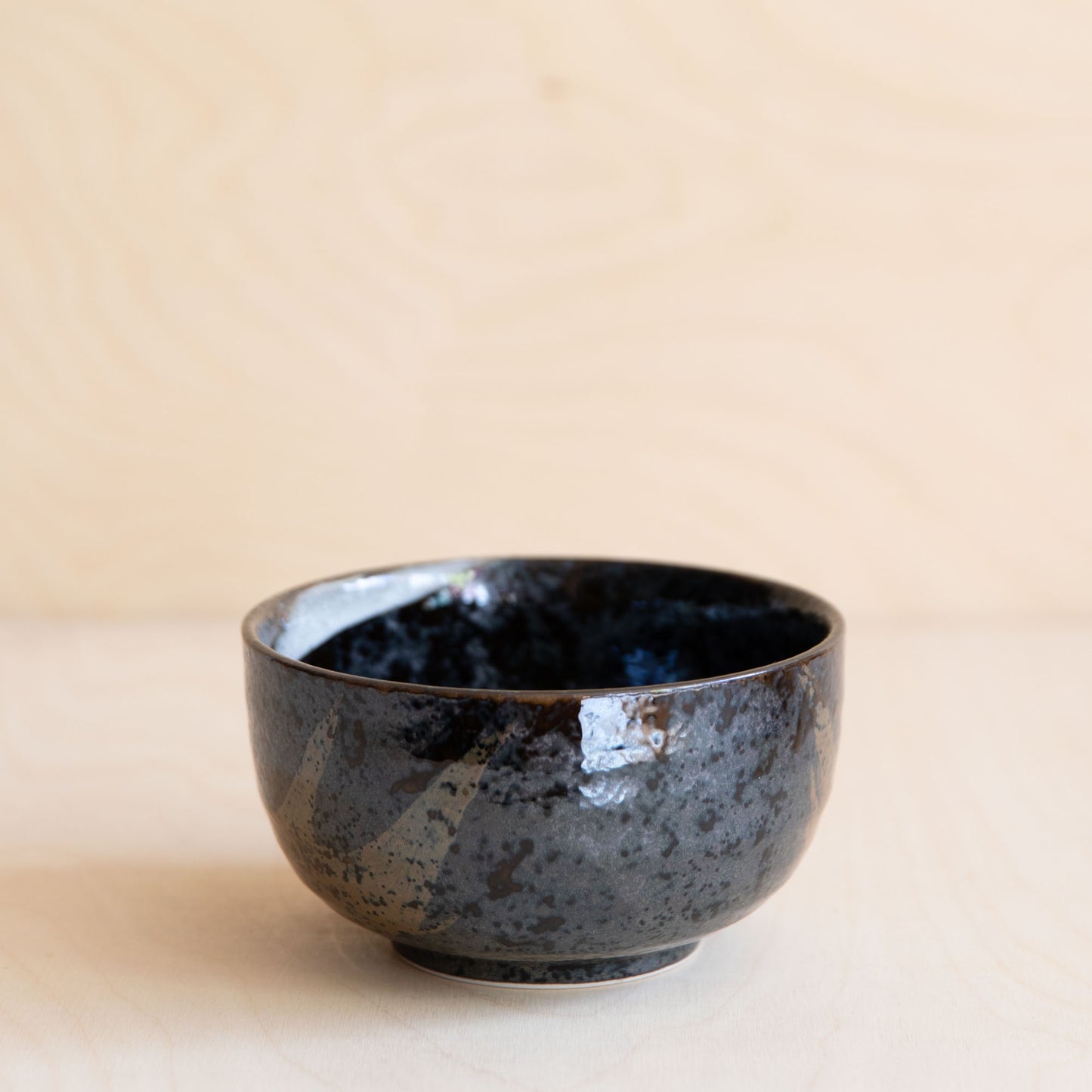 Japanese Arahakeme Glaze Soup Bowl