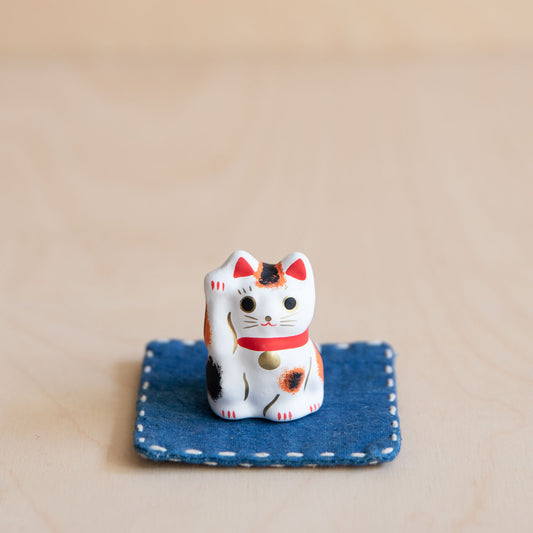 Maneki Neko Calico - Tricoloured, Good Fortune