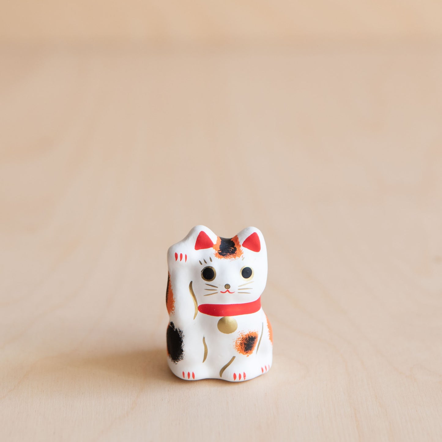 Maneki Neko Calico - Tricoloured, Good Fortune