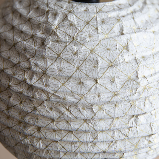 Lokta paper lampshade - Gold Japanese star