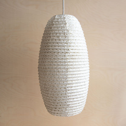 Lokta paper lampshade - Long Japanese star gold