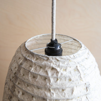 Lokta paper lampshade - Long Japanese star gold