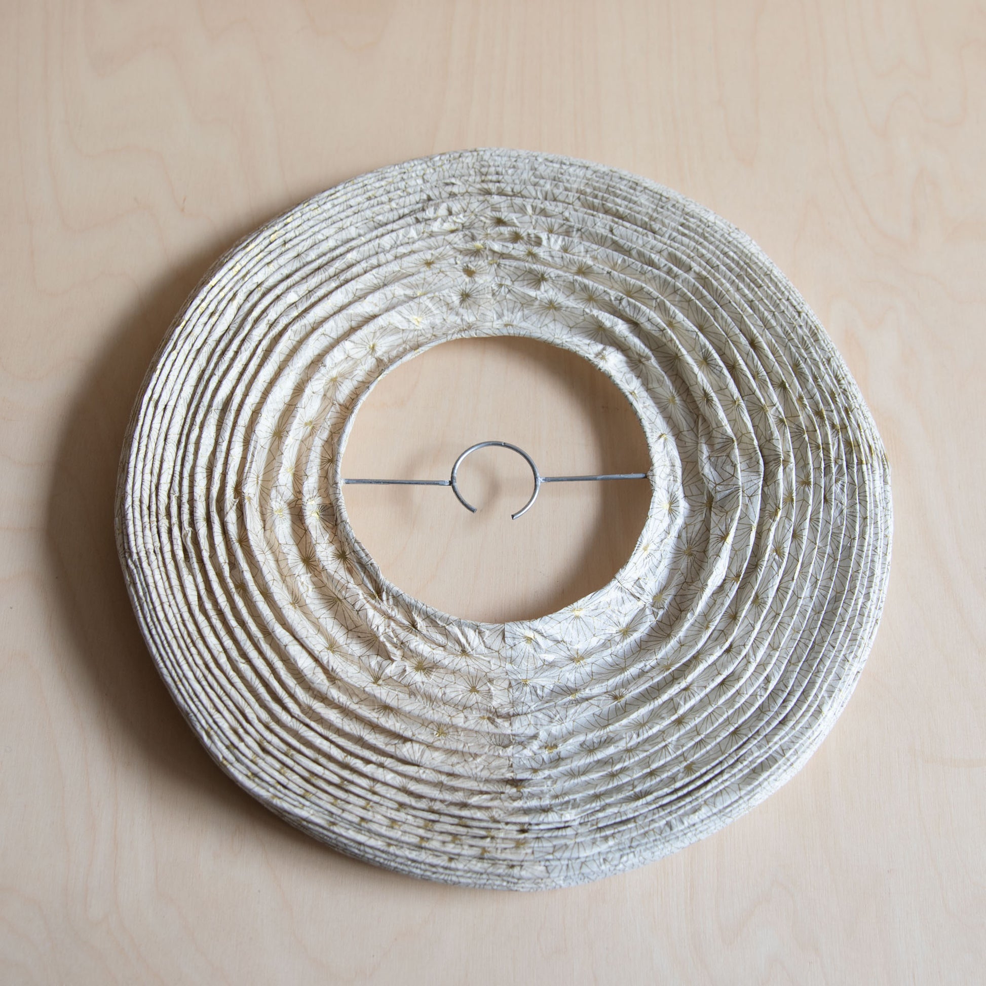 Lokta paper lampshade - Gold Japanese star