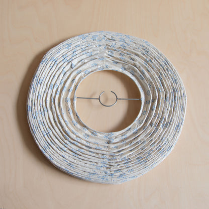 Lokta paper lampshade - Blue Star Blossom