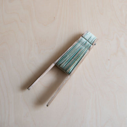 Palm leaf fan - Green and white