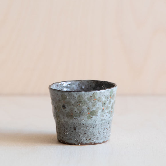 Course Clay Cups with Band of Flowers 02 by Zhang Min