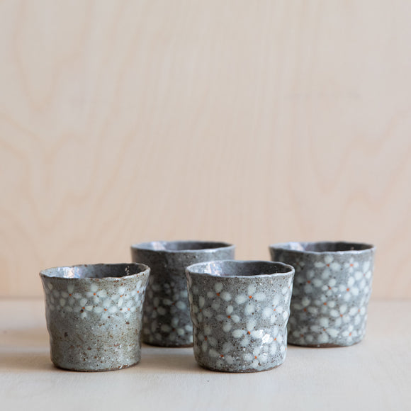 Course Clay Cups with Flowers 01 by Zhang Min