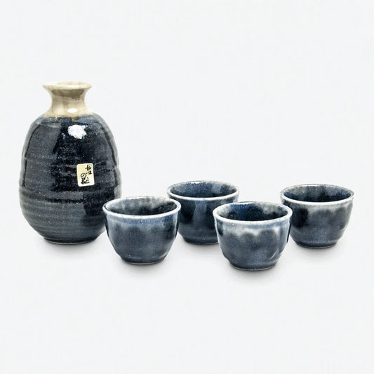 Midnight Blue Sake Gift Set for Four 300ml