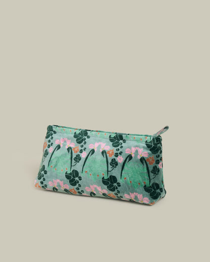 Velvet Pencil Case - William Sage Green