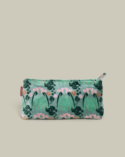 Velvet Pencil Case - William Sage Green