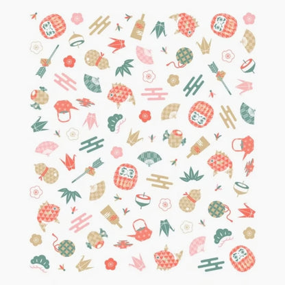 Printed Japanese Dishcloth - Good Fortune