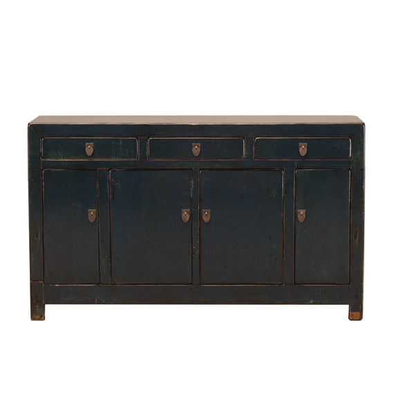 Vintage Chinese Dark Blue Cabinet from Dongbei - 02