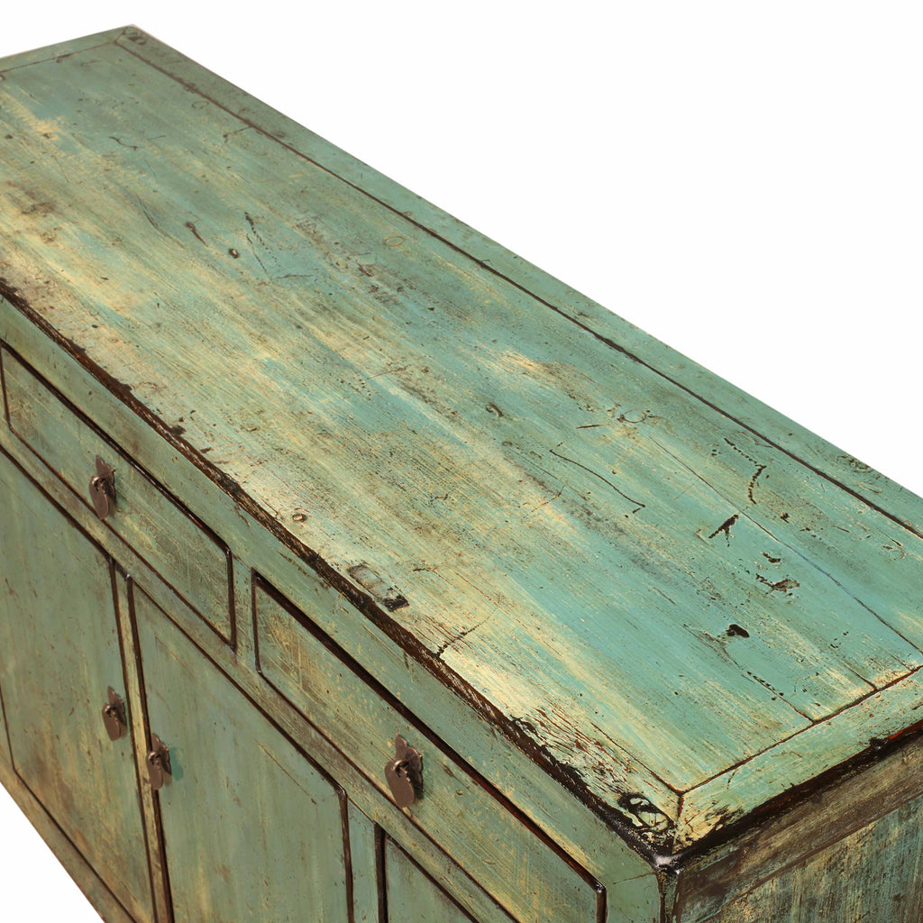 Vintage Chinese Light Blue Cabinet from Dongbei 02