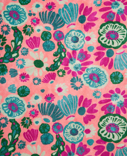 Les Touristes Long Velvet Dressing Gown - Molly Coral