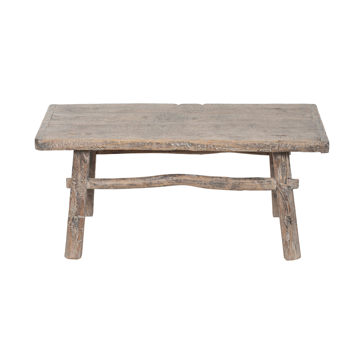 elmwood vintage Chinese coffee table in a rustic design 