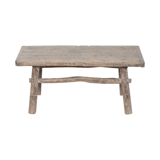 elmwood vintage Chinese coffee table in a rustic design 