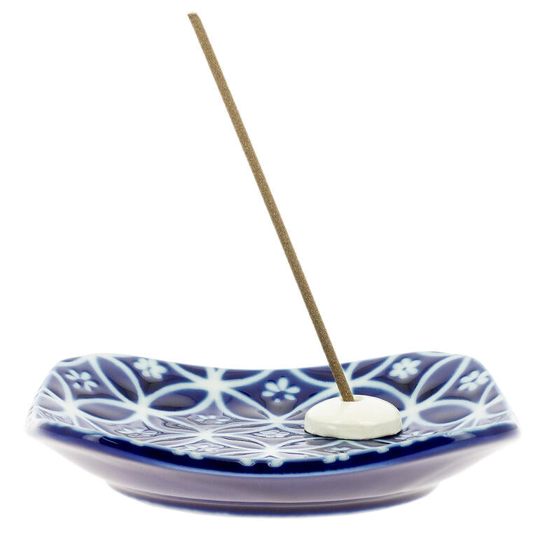 Flat Incense Burner - Ruri shippoh