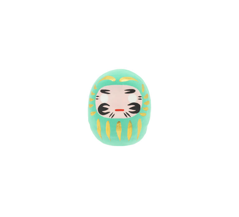 Small Turquoise Daruma - Academic Achievement