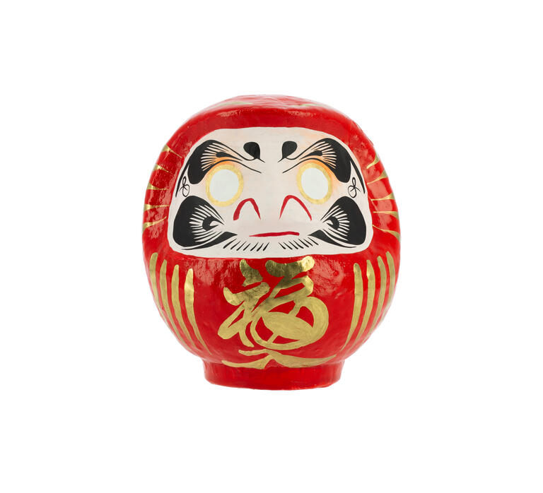Large Red Traditional Daruma - Good Fortune