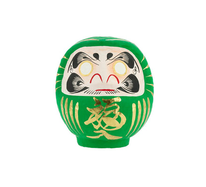 Large Green Traditional Daruma - Health