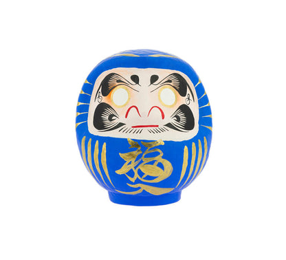 Large Blue Traditional Daruma - Academic Success