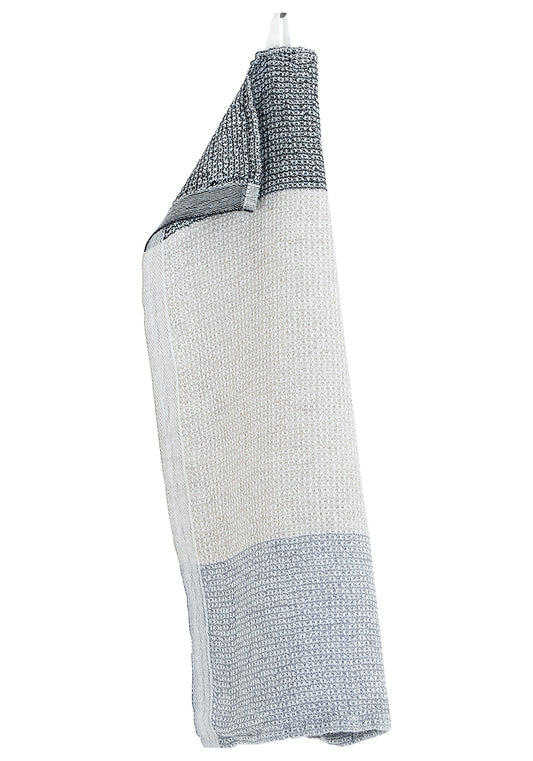 Terva face towel  - White-Multi-Grey