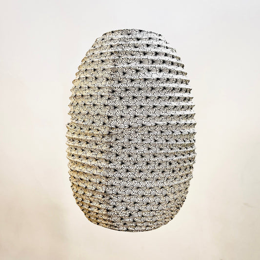 Lokta paper lampshade - long Japanese star raven