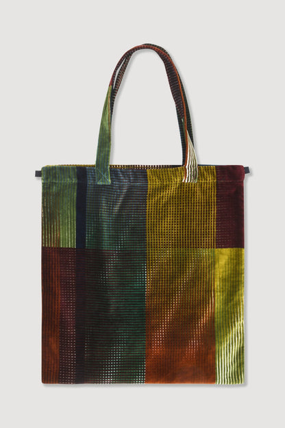 Vibrant Velvet Cotton Bag - Autumn Foliage