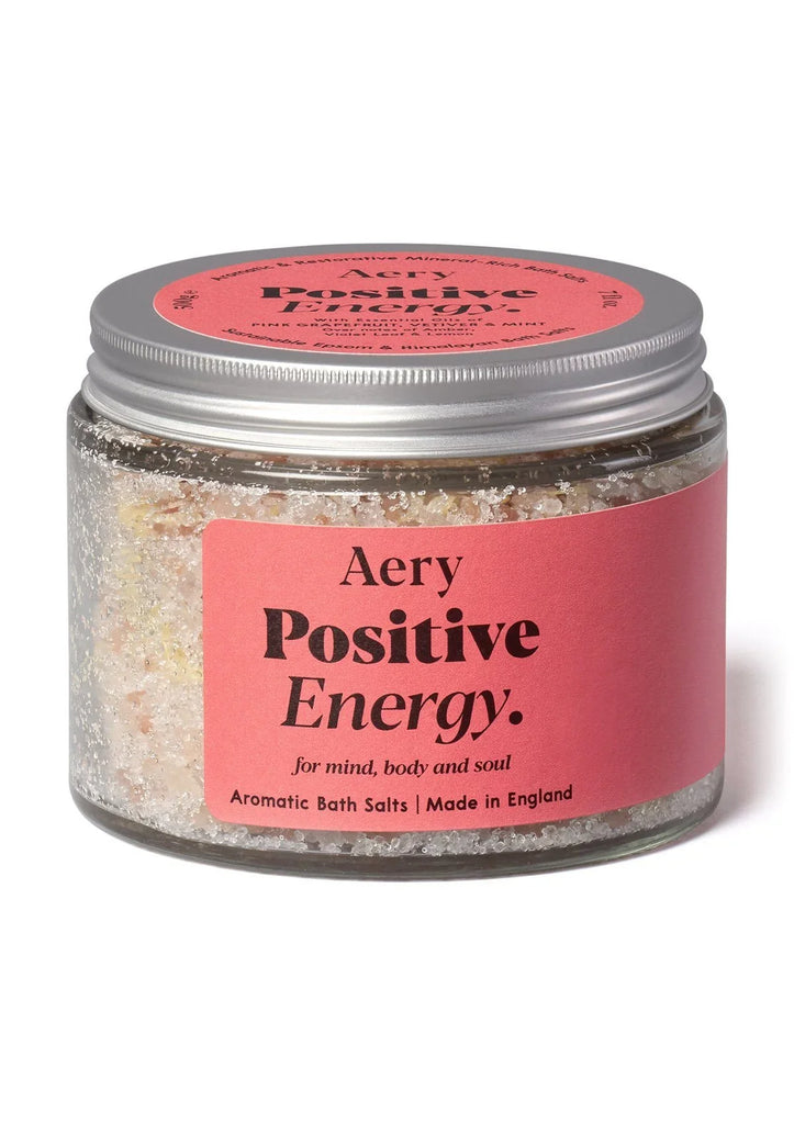 Positive Energy Bath Salts - Pink Grapefruit, Vetiver and Mint