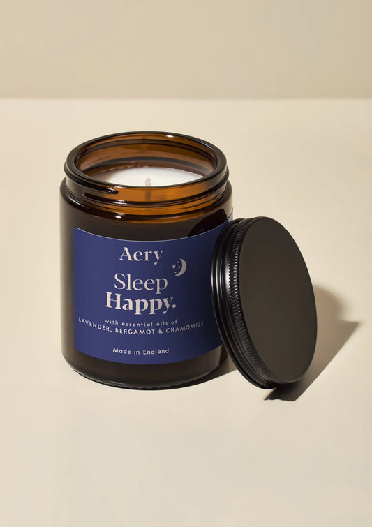 Sleep Happy Scented Jar Candle - Lavender, Bergamot and Chamomile