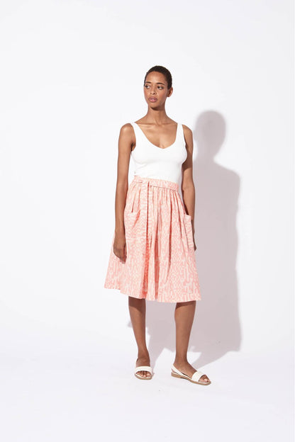 Pink Susie Damier Skirt