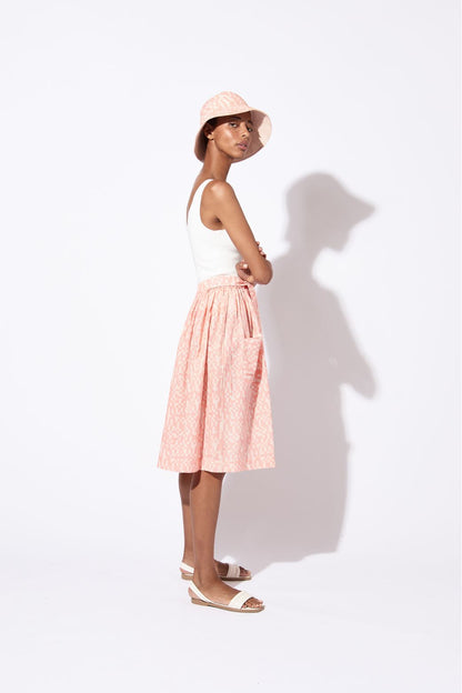 Pink Susie Damier Skirt