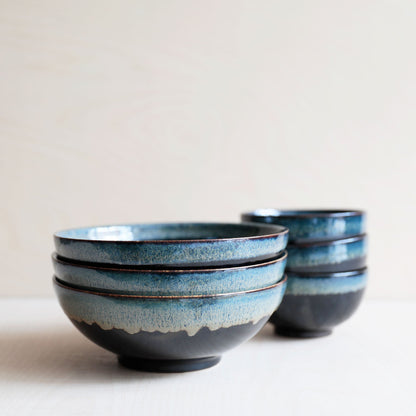 Tenmoku Ceramic Soup Bowl