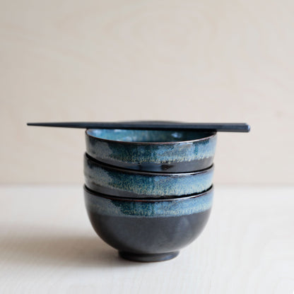 Tenmoku Ceramic Soup Bowl